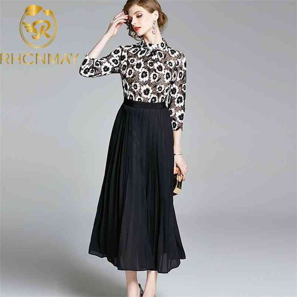 fashion designer runway dress summer women stand three quarter sleeve floral hollow out patchwork maxi es 210506, Black;gray
fashion designer runway dress summer women stand three quarter sleeve floral hollow out patchwork maxi es 210506, Black;gray