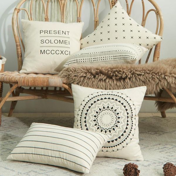 cushion/decorative pillow beige cotton canvas cushion cover black geometric home decoration sofa pillowcase sham 30x50cm/45x45cm
cushion/decorative pillow beige cotton canvas cushion cover black geometric home decoration sofa pillowcase sham 30x50cm/45x45cm