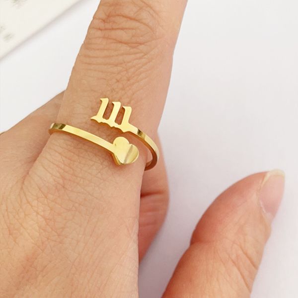 lucky number band rings for women gilrs gold plated 111-999 finger joint ring fashion jewelry gifts, Silver
lucky number band rings for women gilrs gold plated 111-999 finger joint ring fashion jewelry gifts, Silver