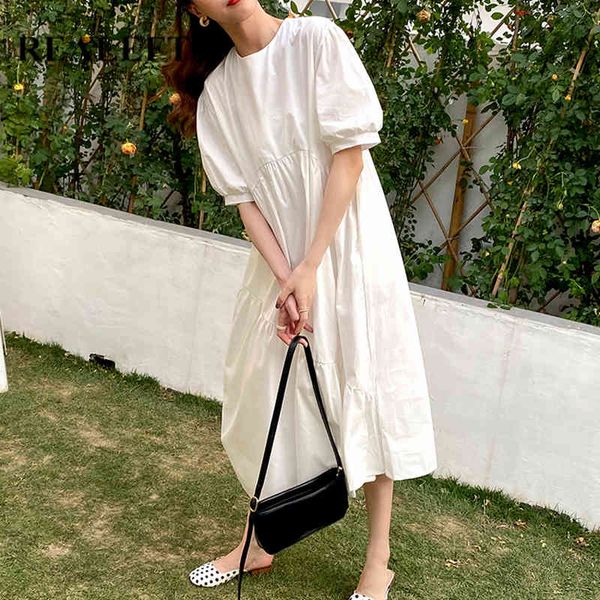 summer loose women long dresses vintage o-neck puff sleeve irregular chic high waist straight female dress 210428, Black;gray
summer loose women long dresses vintage o-neck puff sleeve irregular chic high waist straight female dress 210428, Black;gray