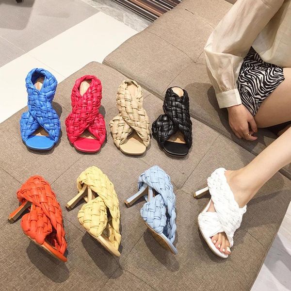 sandals 2021 soft pu leather thin high heels women cross strap weave gladiator shoes woman open toe slippers 41 42, Black
sandals 2021 soft pu leather thin high heels women cross strap weave gladiator shoes woman open toe slippers 41 42, Black