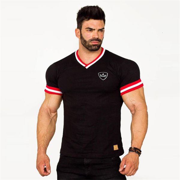 men's t-shirts european-style muscle men short t-shirts summer breathable spell-shirt-shirt with cleavage in sportsmanship, White;black
men's t-shirts european-style muscle men short t-shirts summer breathable spell-shirt-shirt with cleavage in sportsmanship, White;black