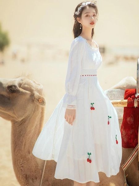 casual dresses summer french retro lace dress woman square collar sweet vintage elegant white one-piece korean, Black;gray
casual dresses summer french retro lace dress woman square collar sweet vintage elegant white one-piece korean, Black;gray