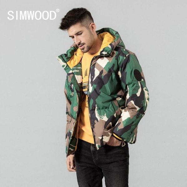 men's down & parkas simwood winter 80% white duck coats men warm camouflage hooded contrast color coat brand clothing si980633 37c4, Black
men's down & parkas simwood winter 80% white duck coats men warm camouflage hooded contrast color coat brand clothing si980633 37c4, Black