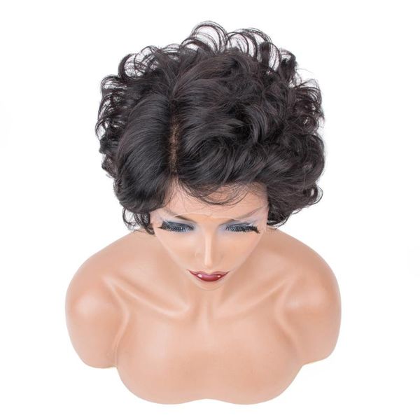 short curly human hair wigs for black women pixie cut wig side part lace remy natural, Black;brown
short curly human hair wigs for black women pixie cut wig side part lace remy natural, Black;brown