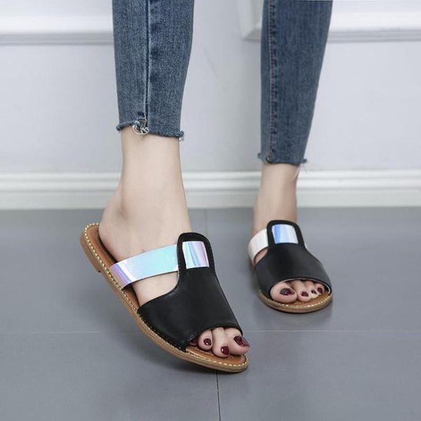 slippers women's shoes fashion sequins decorative flat comfortable non-slip outside wear large vr83, Black
slippers women's shoes fashion sequins decorative flat comfortable non-slip outside wear large vr83, Black
