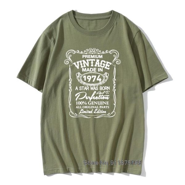 men's t-shirts in 1974 birthday gift men round collar t shirt 47 years present graphic unique 100%cotton tshirts cool retro dad husband, White;black
men's t-shirts in 1974 birthday gift men round collar t shirt 47 years present graphic unique 100%cotton tshirts cool retro dad husband, White;black