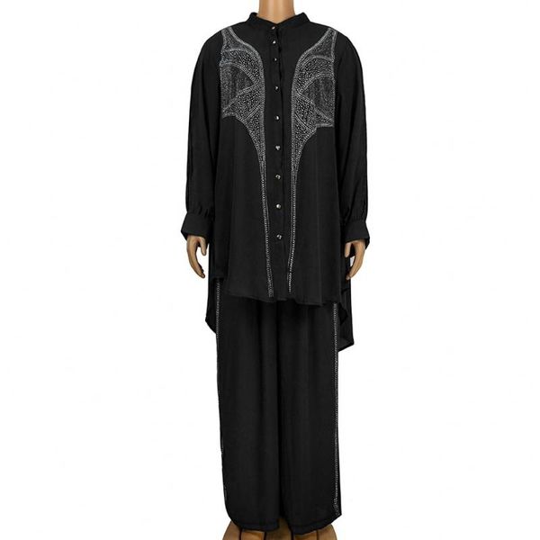 women's two piece pants matching set women dashiki africaine diamonds blouses shirts and african clothes pant sets, White
women's two piece pants matching set women dashiki africaine diamonds blouses shirts and african clothes pant sets, White