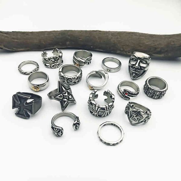 factory outlet luxury party favor chrome/hearts rings fashion brand cross croquet titanium steel ring men and women punk ins dominee index f 
factory outlet luxury party favor chrome/hearts rings fashion brand cross croquet titanium steel ring men and women punk ins dominee index f