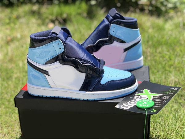 2021 authentic 1 high og wmns unc outdoor shoes for women obsidian blue chill white patent leather sneakers with original box
2021 authentic 1 high og wmns unc outdoor shoes for women obsidian blue chill white patent leather sneakers with original box