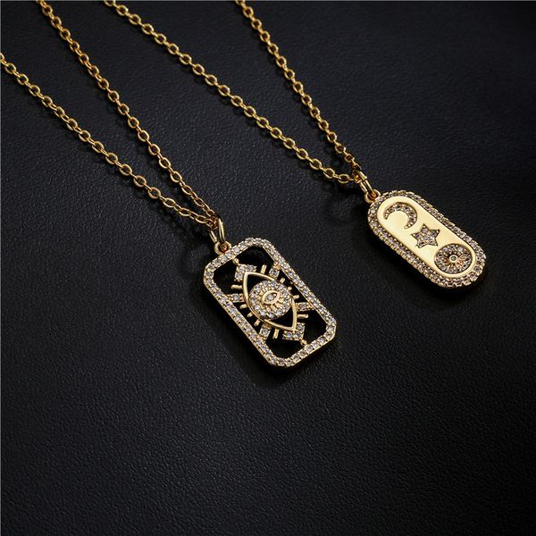 2021 new small tag pendant necklace female aaa zircon copper micro inlaid jewelry, Silver
2021 new small tag pendant necklace female aaa zircon copper micro inlaid jewelry, Silver