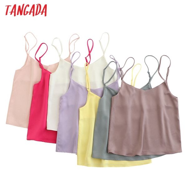 women v neck satin camis spaghetti strap adjust leeveless silk tank camisole 6l21 210416, White
women v neck satin camis spaghetti strap adjust leeveless silk tank camisole 6l21 210416, White