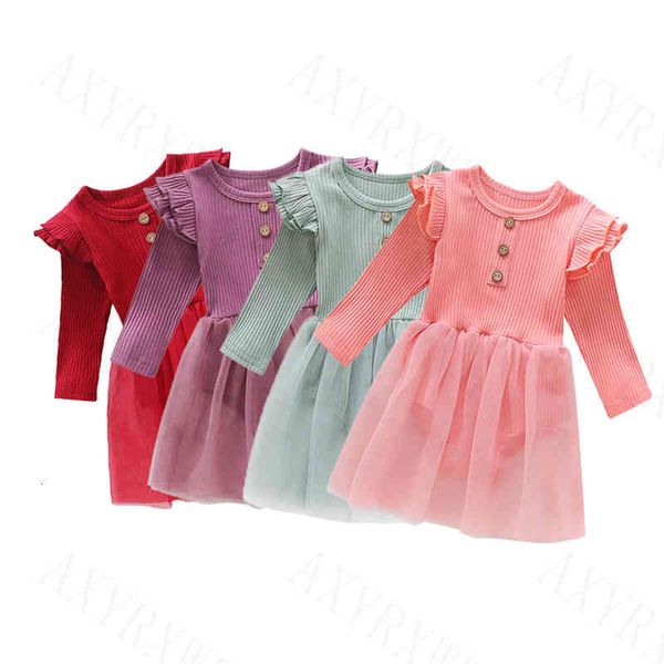 girl's dresses 0-24m toddler kids baby girls spring autumn newborn infant ribbed knitted ruffles long sleeve button jumpsuits tulle dre, Red;yellow
girl's dresses 0-24m toddler kids baby girls spring autumn newborn infant ribbed knitted ruffles long sleeve button jumpsuits tulle dre, Red;yellow