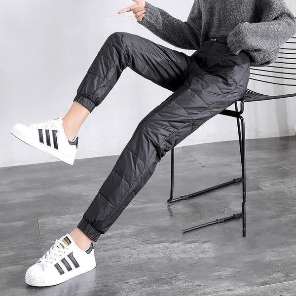 women's pants & capris women down padded winter warm outside cotton trousers high waist casual sporting plus size loose, Black;white
women's pants & capris women down padded winter warm outside cotton trousers high waist casual sporting plus size loose, Black;white