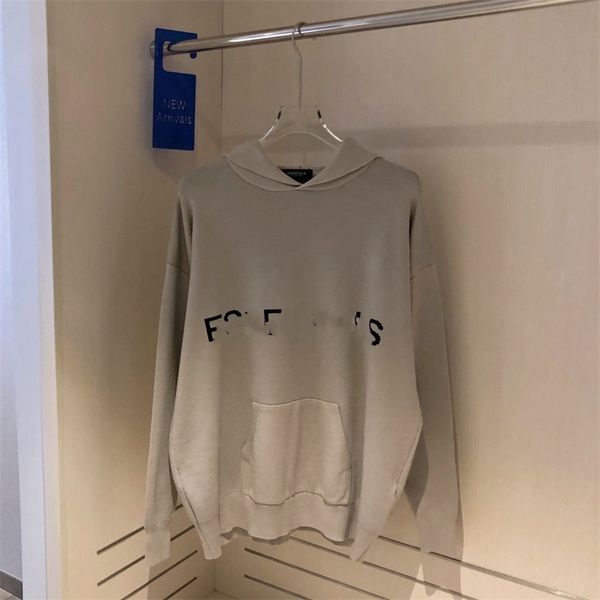 2021 autumn winter new es letter jacquard hooded knitted sweater high street loose casual men's and women's same style, Black
2021 autumn winter new es letter jacquard hooded knitted sweater high street loose casual men's and women's same style, Black