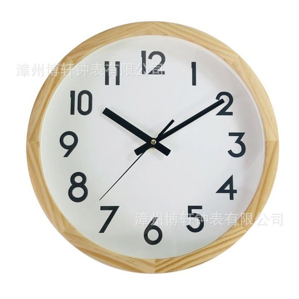 12-inch solid wood hanging clock mute living room border quartz watch japanese creative pocket brief wall clocks
12-inch solid wood hanging clock mute living room border quartz watch japanese creative pocket brief wall clocks