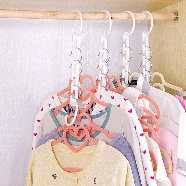 hangers & racks 8pcs folding hanger storage saving drying clothes rack 5 hole multifunctional magic hook for home
hangers & racks 8pcs folding hanger storage saving drying clothes rack 5 hole multifunctional magic hook for home