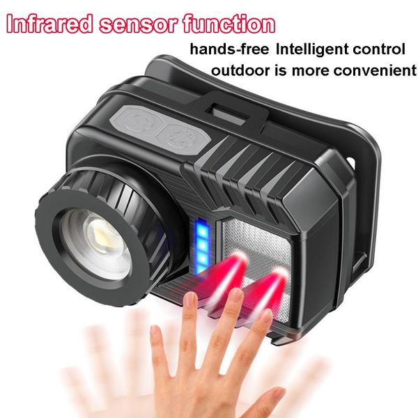 portable mini red led light sensor headlamp waterproof usb recharge xpe+cob headlights outdoor explore rescue self defense headlamps
portable mini red led light sensor headlamp waterproof usb recharge xpe+cob headlights outdoor explore rescue self defense headlamps
