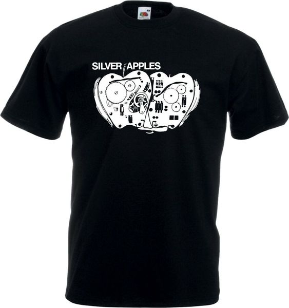 silver apples t-shirt-psychedelic electronic, 1960's, retro, many colours, White;black
silver apples t-shirt-psychedelic electronic, 1960's, retro, many colours, White;black