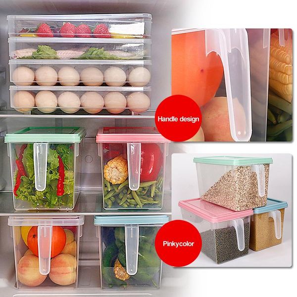 storage bottles & jars transparent containers kitchen refrigerator sealed organizer box with handle fresh keeping
storage bottles & jars transparent containers kitchen refrigerator sealed organizer box with handle fresh keeping