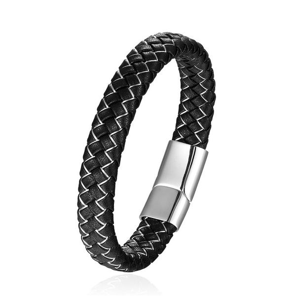 link, chain men jewelry punk black blue genuine leather bracelet for stainless steel magnetic clasp fashion bangles gifts pulseira
link, chain men jewelry punk black blue genuine leather bracelet for stainless steel magnetic clasp fashion bangles gifts pulseira