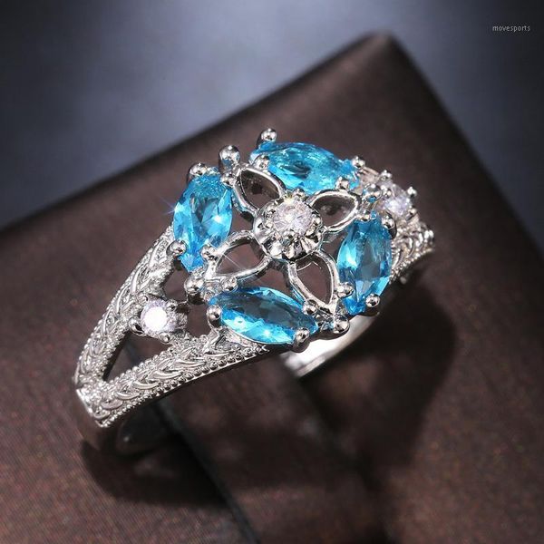 wedding rings noble temperament simple blue hollow four-leaf clover ring ladies bride lover handmade jewelry gift1, Slivery;golden
wedding rings noble temperament simple blue hollow four-leaf clover ring ladies bride lover handmade jewelry gift1, Slivery;golden