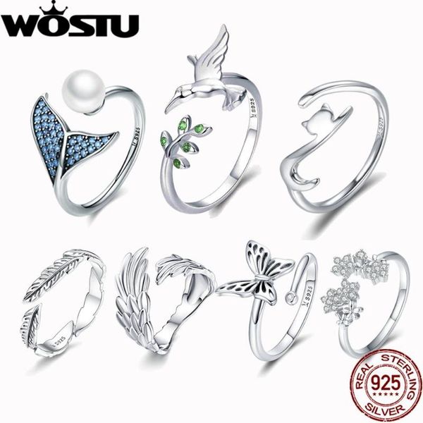wedding rings wostu 100% real 925 sterling silver opening clear cz adjustable vintage compatible fashion jewelry gift, Slivery;golden
wedding rings wostu 100% real 925 sterling silver opening clear cz adjustable vintage compatible fashion jewelry gift, Slivery;golden