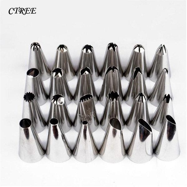 baking & pastry tools ctree stainless steel tips 24pcs/sets decorating tip sets icing piping nozzles cupcake bakery diy cake c162
baking & pastry tools ctree stainless steel tips 24pcs/sets decorating tip sets icing piping nozzles cupcake bakery diy cake c162
