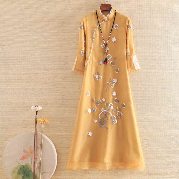 dress embro mill autumn chiffon women ethnic style retro elegant embroidery 3/4 sleeve loose a-line lady party dress s-xxl, Black;gray
dress embro mill autumn chiffon women ethnic style retro elegant embroidery 3/4 sleeve loose a-line lady party dress s-xxl, Black;gray