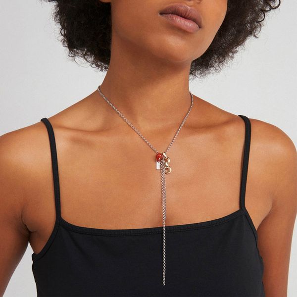 justine gold and silver color matching red agate bead chain tassel long necklace sweet wind street pgraphy personalized fashionable
justine gold and silver color matching red agate bead chain tassel long necklace sweet wind street pgraphy personalized fashionable