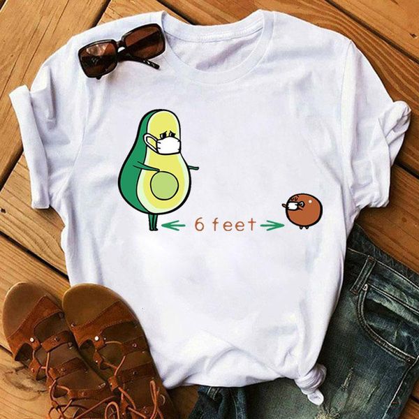 women's t-shirt kawaii cartoon avocado fashion women t shirt casual funny graphic female tee summer t-shirts, White
women's t-shirt kawaii cartoon avocado fashion women t shirt casual funny graphic female tee summer t-shirts, White