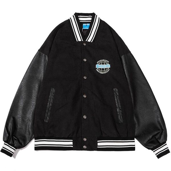 men's jackets harajuku streetwear baseball jacket letter embroidery corduroy hip hop fashion oversized varsity college bomber coat, Black;brown
men's jackets harajuku streetwear baseball jacket letter embroidery corduroy hip hop fashion oversized varsity college bomber coat, Black;brown