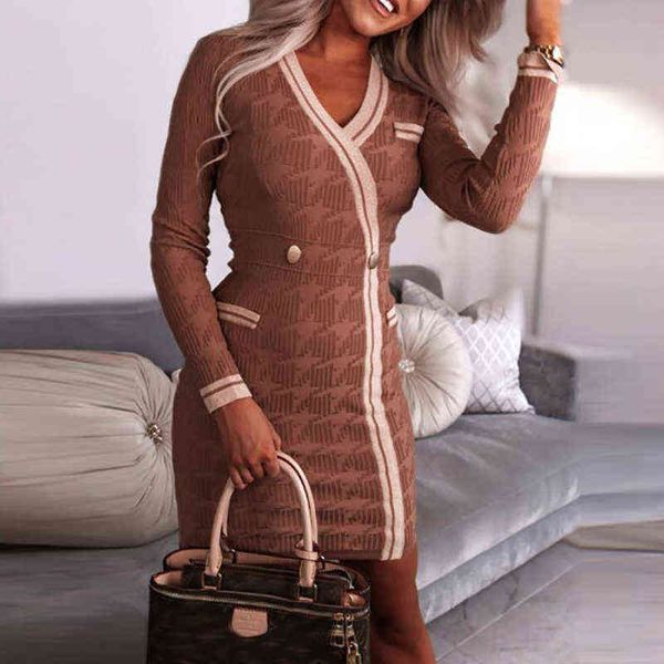 2021 autumn elegant pattern button splicing dress women new slim long sleeve party dress fashion v neck bodycon mini dress y1204, Black;gray
2021 autumn elegant pattern button splicing dress women new slim long sleeve party dress fashion v neck bodycon mini dress y1204, Black;gray