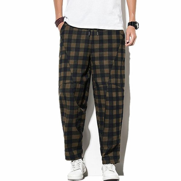 black plaid harem pant men summer loose fashion pantalones plus size hip hop trend cotton linen casual trousers 5xl slacks men's pants
black plaid harem pant men summer loose fashion pantalones plus size hip hop trend cotton linen casual trousers 5xl slacks men's pants