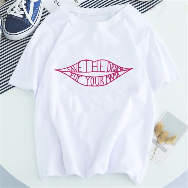90s girls clothing graphic harajuku women t shirt summer lip letters printed short sleeve tee femme, White
90s girls clothing graphic harajuku women t shirt summer lip letters printed short sleeve tee femme, White
