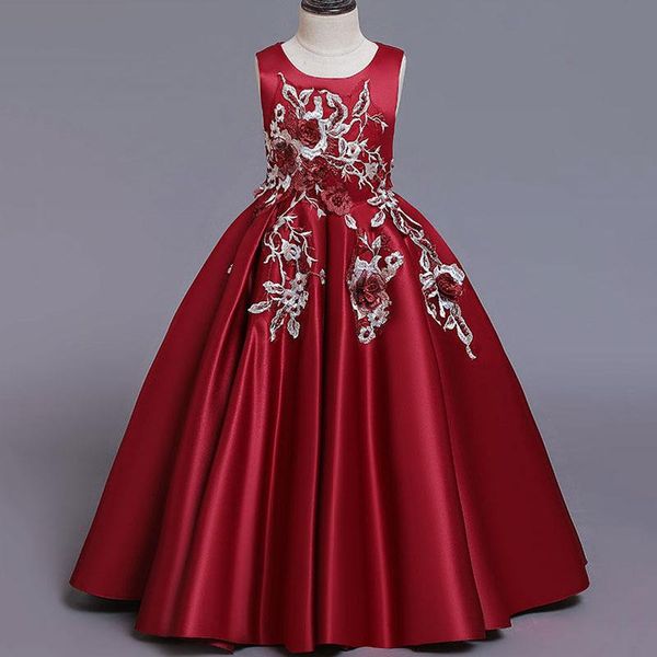 girl's dresses plbbfz flower party girl dress kids embroidery christmas children clothing clothes child wedding costume vestido, Red;yellow
girl's dresses plbbfz flower party girl dress kids embroidery christmas children clothing clothes child wedding costume vestido, Red;yellow