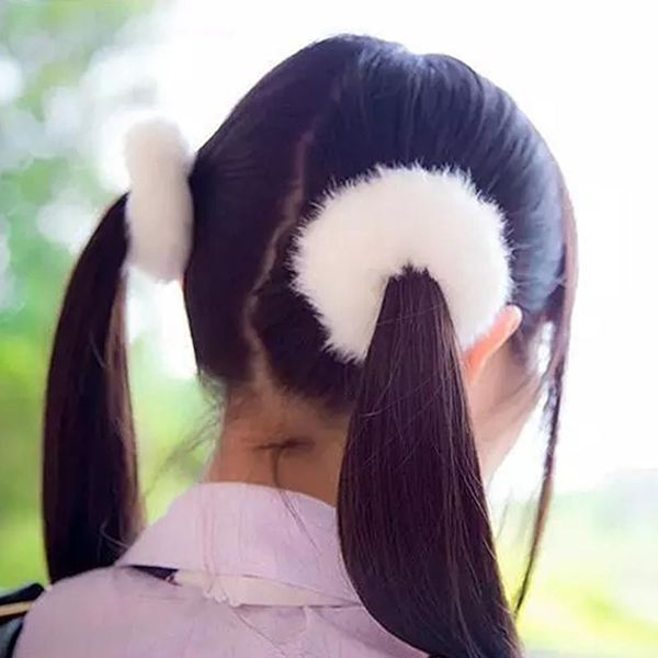 hair accessories soft hand made fur elastic bands ring for ladies ties one pair fluffy faux furry scrunchies, Slivery;white
hair accessories soft hand made fur elastic bands ring for ladies ties one pair fluffy faux furry scrunchies, Slivery;white