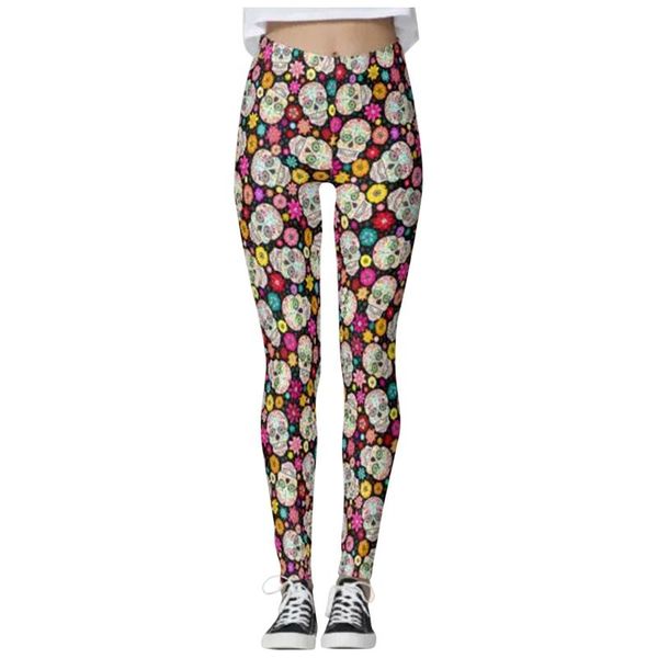 women's leggings pumkin skull hallowstripes female for fitness warm tights print sports high stretch yoga pants, Black
women's leggings pumkin skull hallowstripes female for fitness warm tights print sports high stretch yoga pants, Black