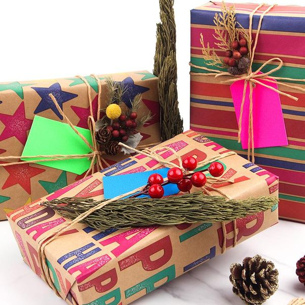 gift wrap happy birthday christmas wrapping paper diy handmade craft star stripe printed pattern xmas gifts packaging material
gift wrap happy birthday christmas wrapping paper diy handmade craft star stripe printed pattern xmas gifts packaging material