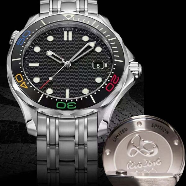 men mens rio2016 self winding automatic watches movement mechanical luxury watch steel orologio limited edition montre de luxe skyfall 300m, Slivery;brown
men mens rio2016 self winding automatic watches movement mechanical luxury watch steel orologio limited edition montre de luxe skyfall 300m, Slivery;brown