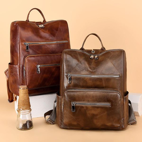 women's backpack korean version female the wild fashion woman school bag leisure travel leather large backpacks
women's backpack korean version female the wild fashion woman school bag leisure travel leather large backpacks