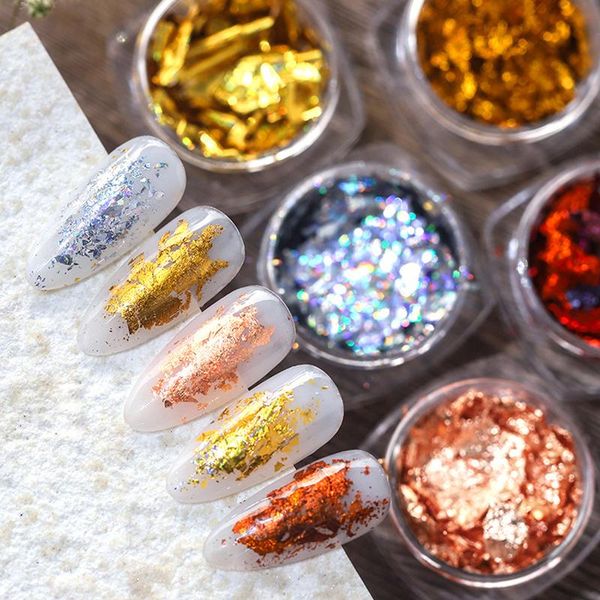 flakes glitter aluminum laser gold silver foil sequins chrome powder nails irregular sticker paillettes art manicure decor nail decorations, Silver;gold
flakes glitter aluminum laser gold silver foil sequins chrome powder nails irregular sticker paillettes art manicure decor nail decorations, Silver;gold