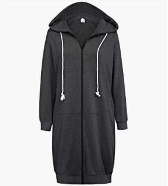 women's jacket pockets zip up hoodie's tunic sweatshirt long hoodies casual jacket's sleeve pullover hoodie sweat shirt autu, Black
women's jacket pockets zip up hoodie's tunic sweatshirt long hoodies casual jacket's sleeve pullover hoodie sweat shirt autu, Black