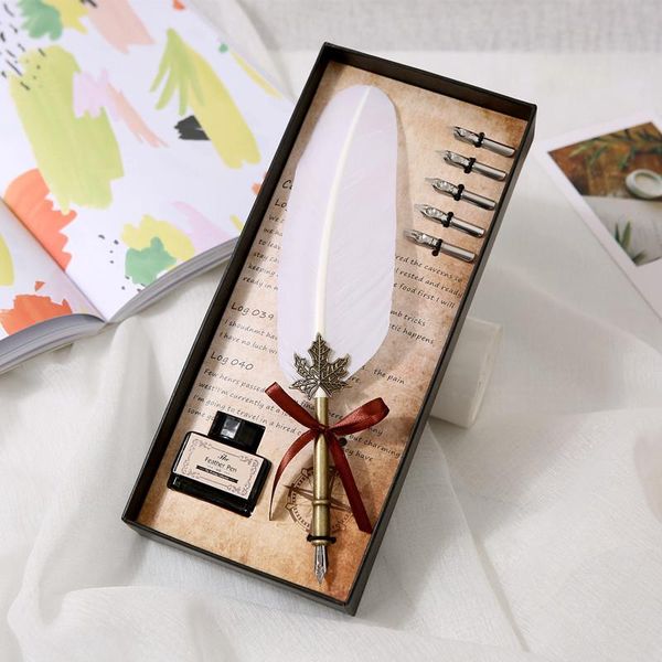 fountain pens luxury pen ink set vintage feather student calligraphy nib writing office supplies corporate gift
fountain pens luxury pen ink set vintage feather student calligraphy nib writing office supplies corporate gift