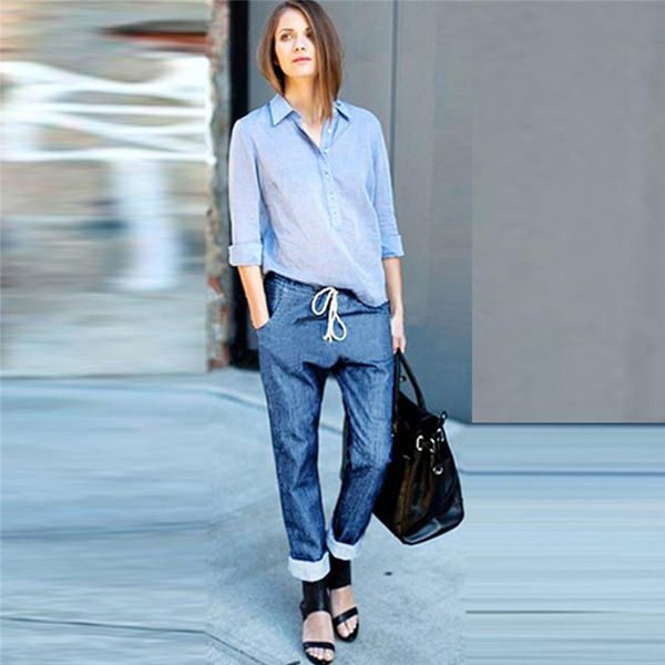 women's jeans pant women mid waist pure color casual loose trousers denim plus size high elastic stretchy pants mujer 2021 e17, Blue
women's jeans pant women mid waist pure color casual loose trousers denim plus size high elastic stretchy pants mujer 2021 e17, Blue