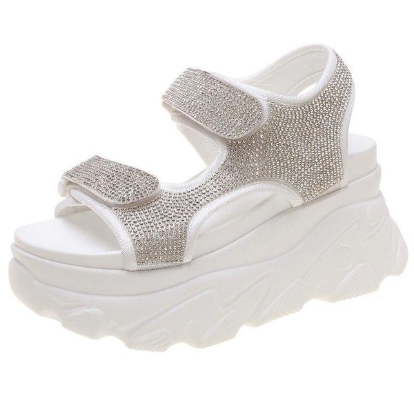 summer open-toed women sandals fashion diamond 8.5cm wedges casual shoes woman high heels chunky platform, Black
summer open-toed women sandals fashion diamond 8.5cm wedges casual shoes woman high heels chunky platform, Black