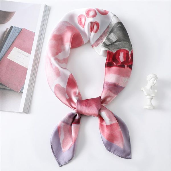 scarves 2021 fashion silk scarf spring summer small neckerchief for lady square 70x70cm hair band gift girl, Blue;gray
scarves 2021 fashion silk scarf spring summer small neckerchief for lady square 70x70cm hair band gift girl, Blue;gray