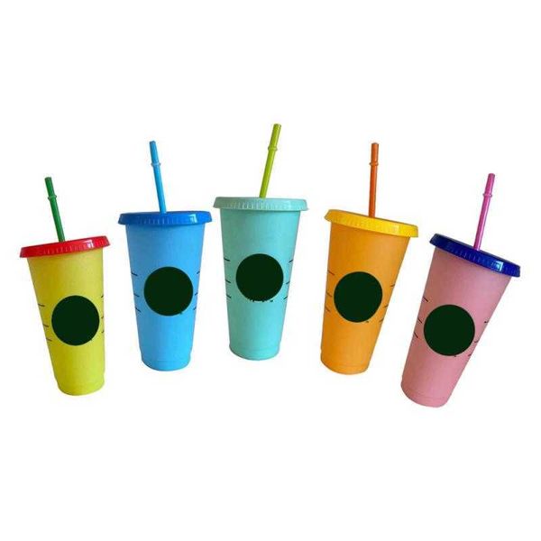 700ml straw cup, lid with trademark, color changing coffee cup, reusable mug, matte plastic mug, coffee mug milk cup
700ml straw cup, lid with trademark, color changing coffee cup, reusable mug, matte plastic mug, coffee mug milk cup