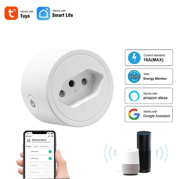 smart power plugs brazil wifi plug for electrical appliance,timer socket outlet,power monitor,remote control by google home alexa,tuya life
smart power plugs brazil wifi plug for electrical appliance,timer socket outlet,power monitor,remote control by google home alexa,tuya life