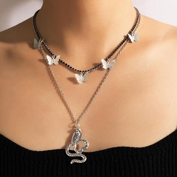 pendant necklaces tocona bohemian snake necklace for women silver color butterfly tassel black beaded choker charming jewelry
pendant necklaces tocona bohemian snake necklace for women silver color butterfly tassel black beaded choker charming jewelry